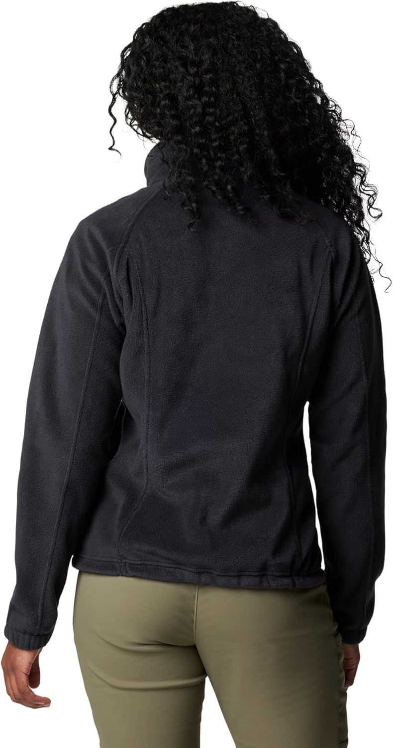Columbia Damen Fleecejacke mit durchgehendem Reissverschluss, Benton Springs XS Schwarz, XS Schwarz