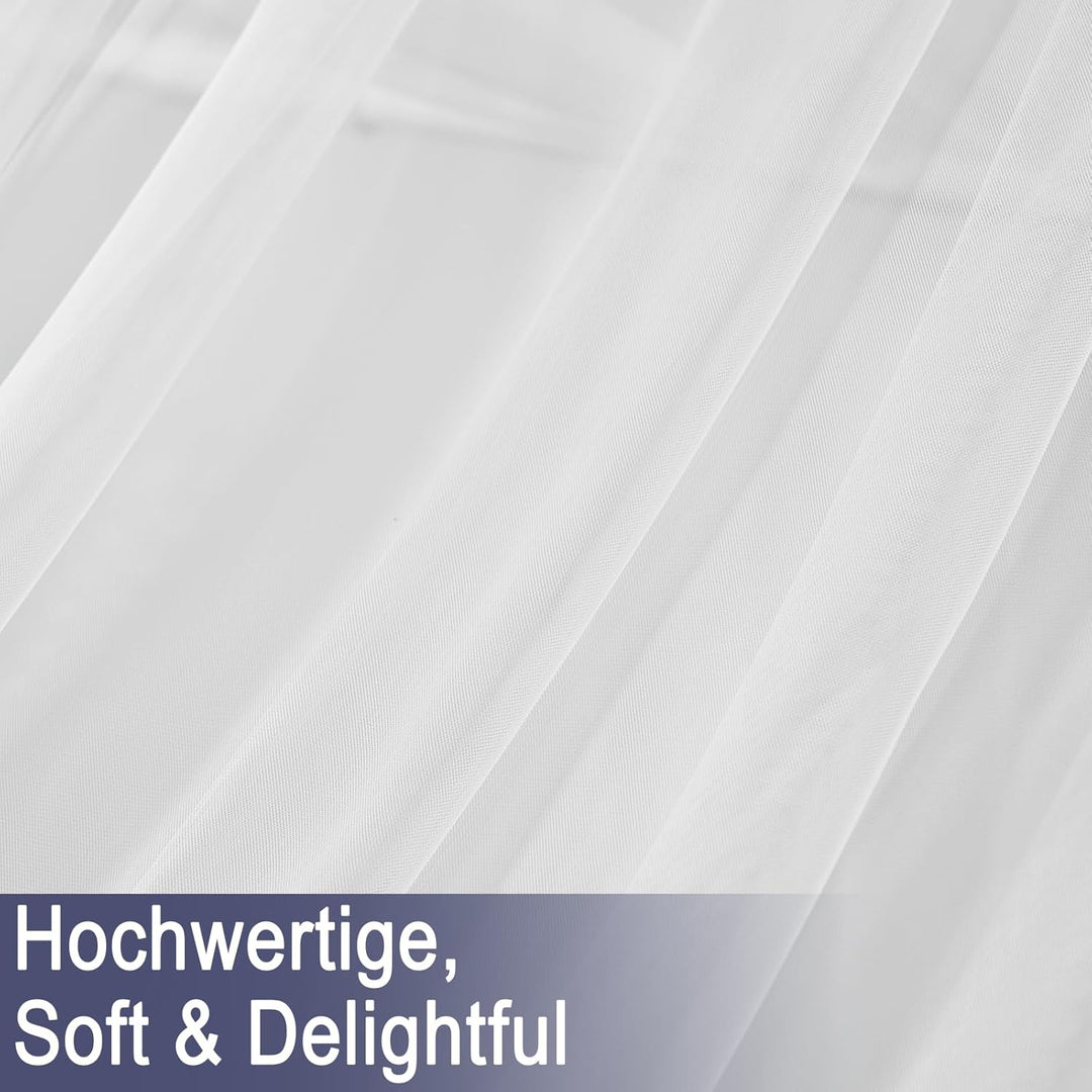 Hausbett Himmel Set, 2 Stück Betthimmel Hausbett für Hausbett Deko, Bett Vorhang für Mädchen Jungen