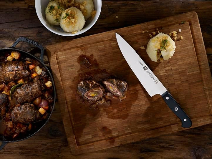 ZWILLING Gourmet Messer-Set, 2-teilig (Spick/Garniermesser 10 cm, Kochmesser 20cm), Rostfreier Spezi