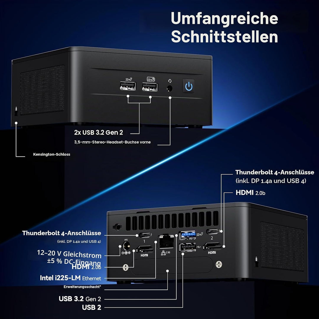 Intel NUC 12 Pro, für ASUS NUC12 Pro Wall Street Canyon Mini PC, 0GB RAM, 0GB SSD, Intel Core i7-126