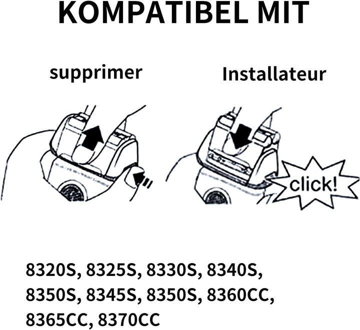 83M Scherkopf Kompatibel mit Braun Series 8, 83M Scherblatt für Braun Series 8, Ersatzklingen Klinge