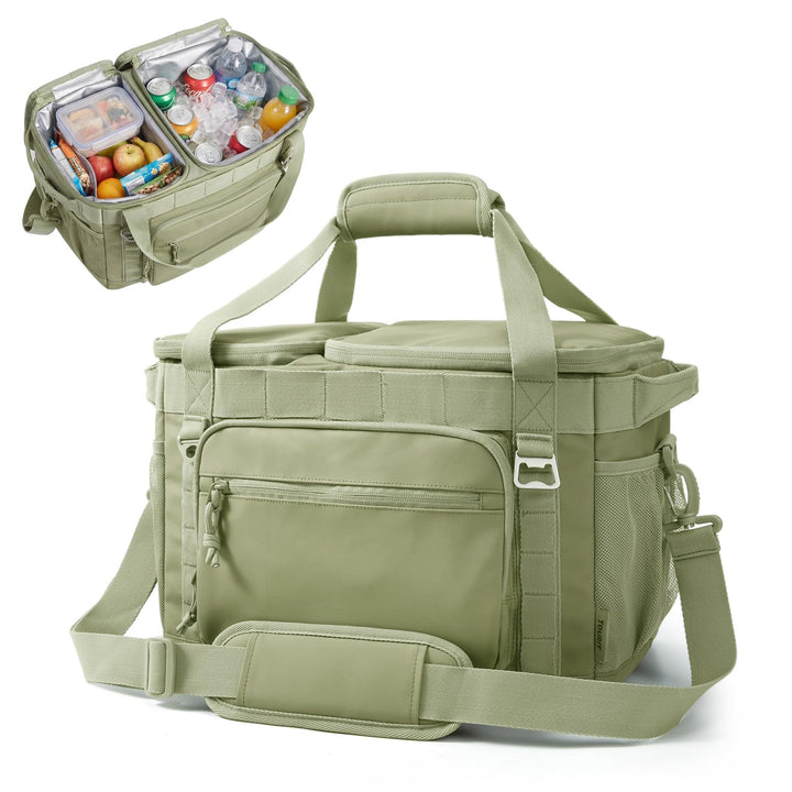 TOURIT Kühltasche Picknicktasche 30 Dosen Isolierter weicher Kühler Gross Zusammenklappbar Thermotas