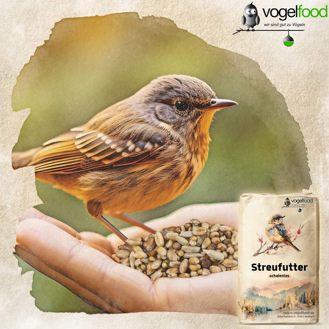 25 kg Schalenloses Streufutter Wildvogelfutter Sommerstreu Winterstreu Vogelfutter