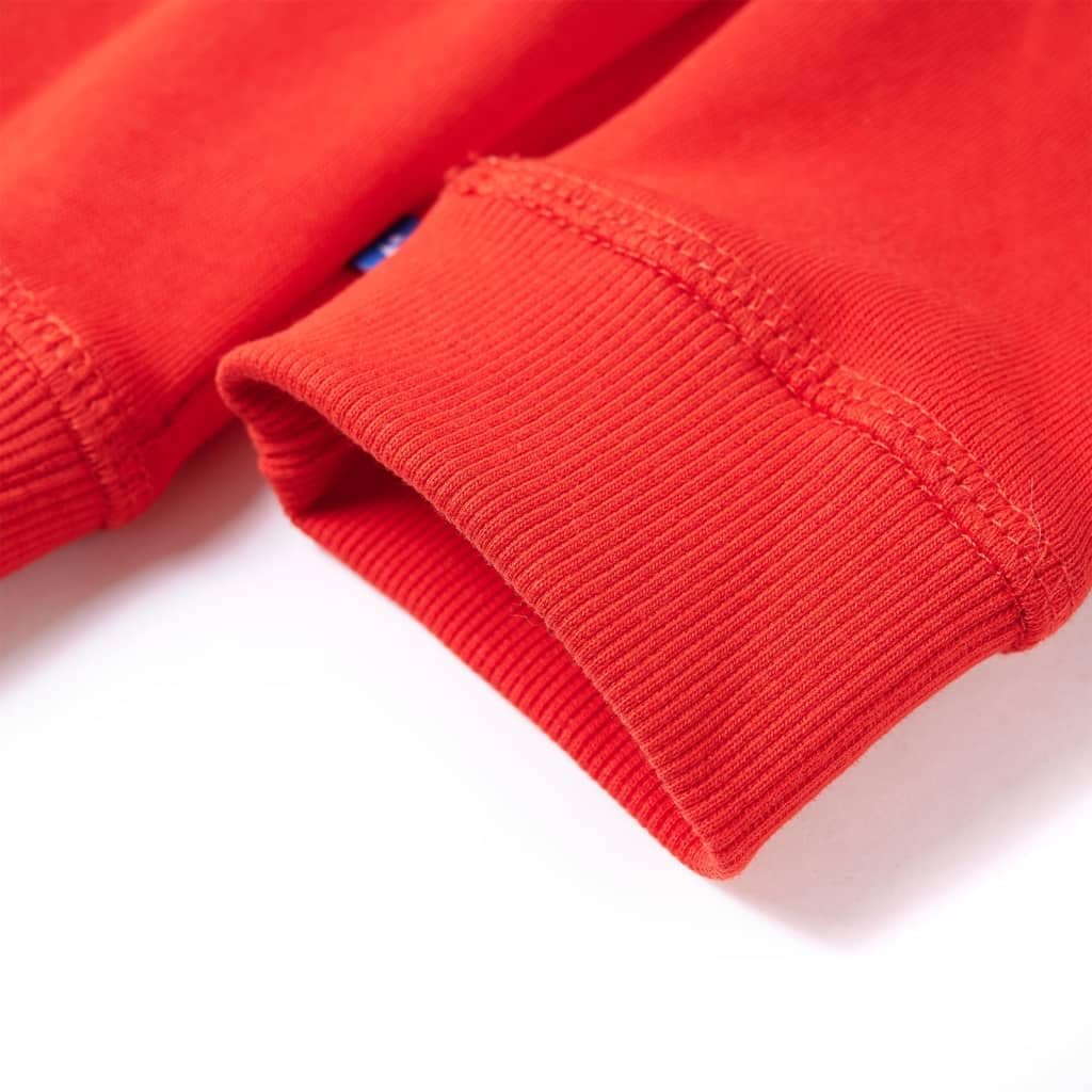 vidaXL Kinder Kapuzenpullover Sweatshirt Hoodie Pullover Kinderpullover Pulli Rot 140, 140