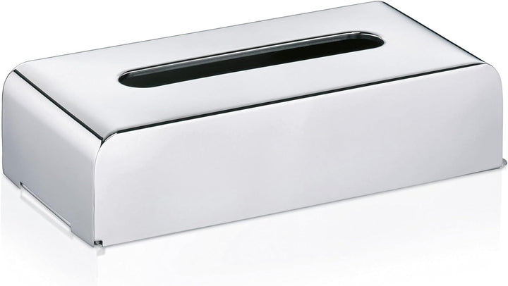 Kela 22860 Kosmetiktuchbox mit Wandhalterung, 27x 12,5X 7cm, Edelstahl 18/10, Faber, Silber Glänzend