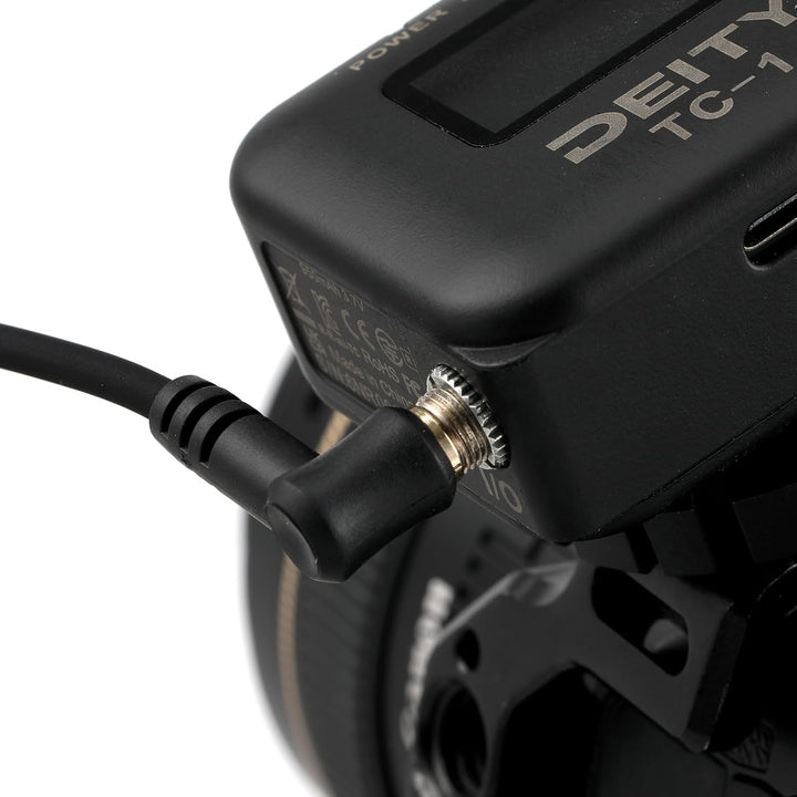 Timecode-Kabel für Canon R5C DIN 1.0/2.3 auf 3,5 mm TRS 90 Grad Time Code-Kabel Kompatibel mit Tenta