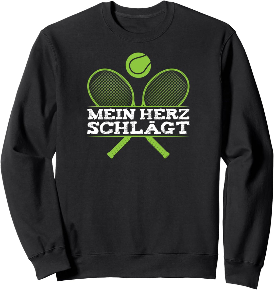 Tennisspieler Mein Herz Schlägt Tennis Sweatshirt