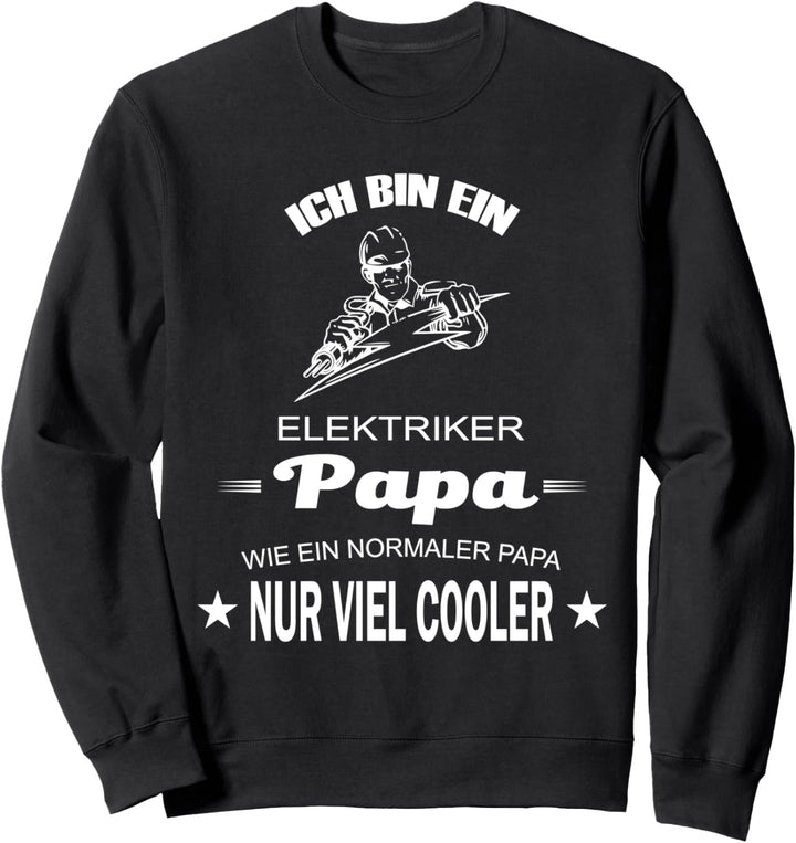 Elektriker Papa nur viel cooler Jungs Widerstand Mann Sweatshirt