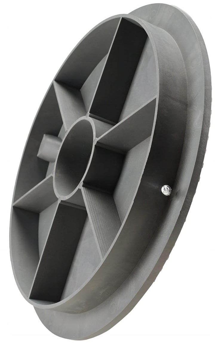 BabylonPlast Schachtabdeckung, Kanaldeckel, DN315, Kunststoff Schachtdeckel 15 kN, Abflusssteigrohr