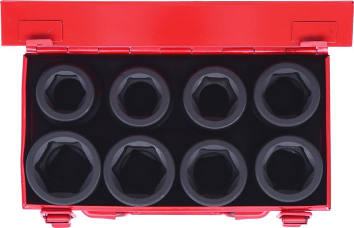 KS Tools 515.0610 1" Sechskant-Kraft-Stecknuss-Satz, kurz, 8-tlg.