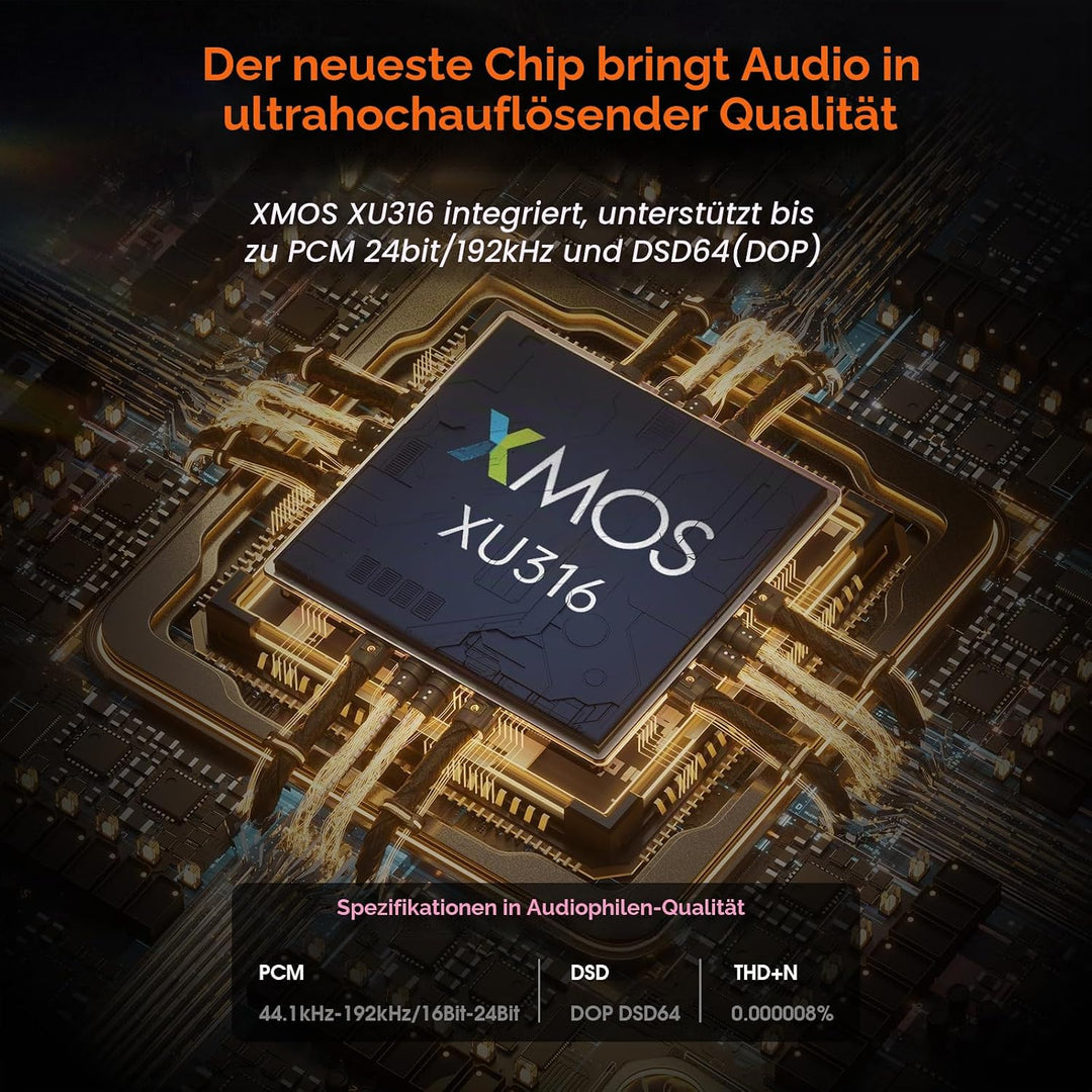 Douk Audio U2 USB Konverter XMOS XU208 Digitale Schnittstelle TOSLINK Koaxial DOP SPDIF Adapter DSD6