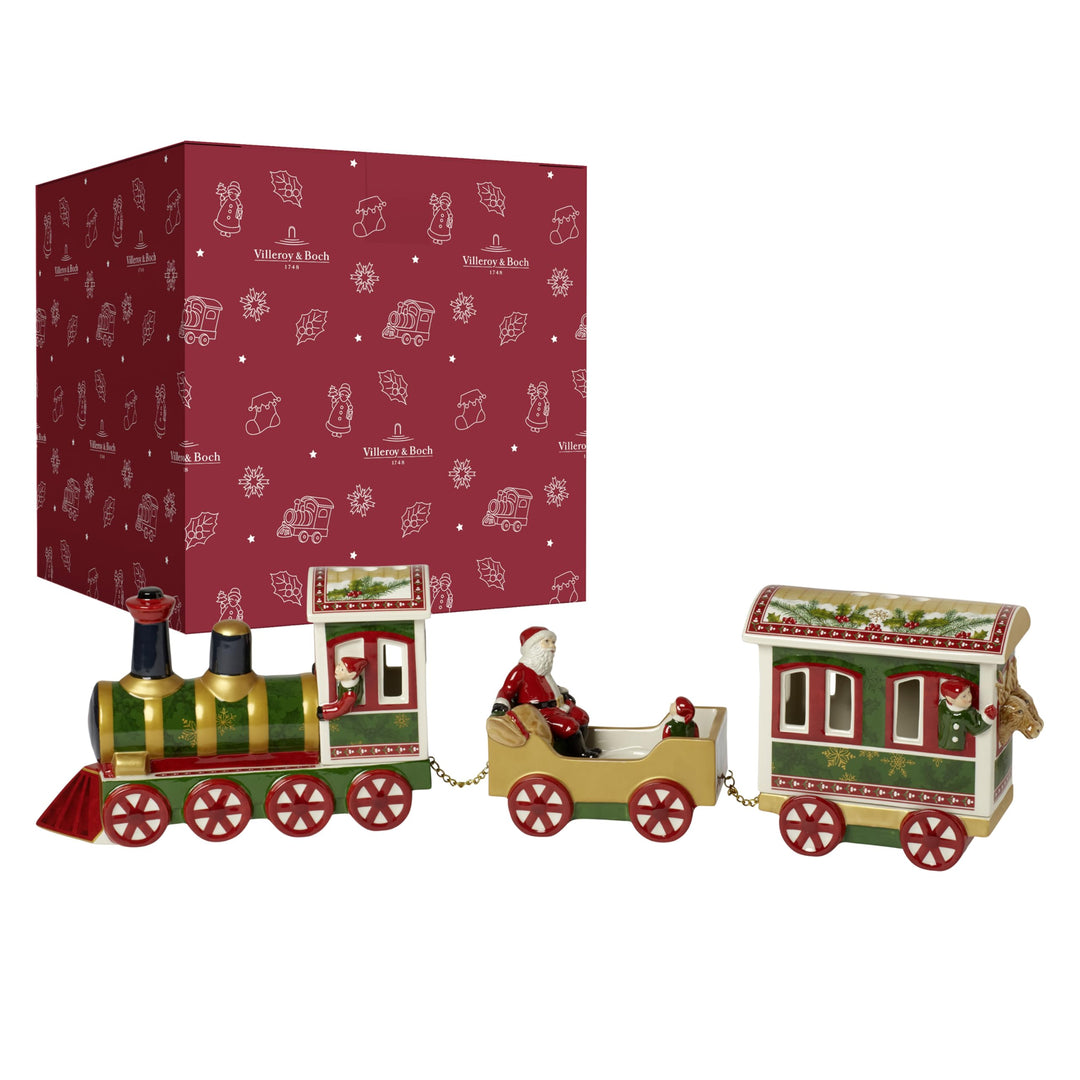 Villeroy und Boch Christmas Toys Memory Porzellan-Figur "Nordpol-Express", Porzellan, Bunt, 36 x 26