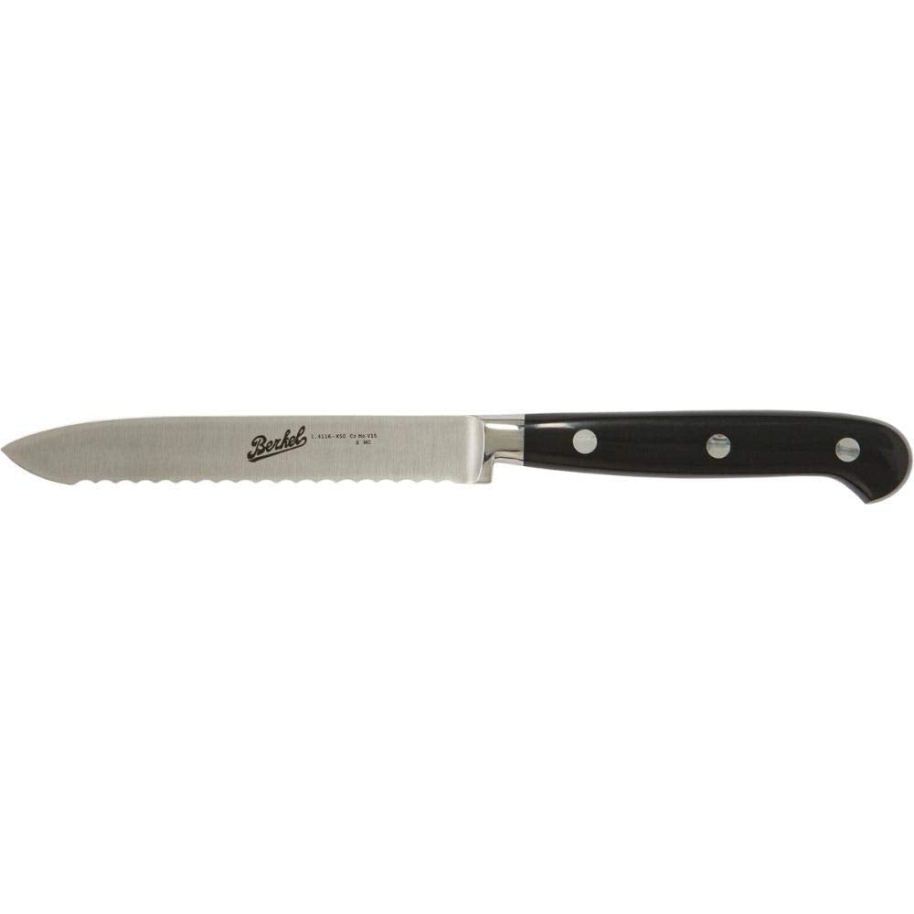 Van Berkel - Mehrzweckmesser - ADHOC Serie | Klingenlänge: 12 cm | Griff: Schwarz Glanz|*Blisterverp