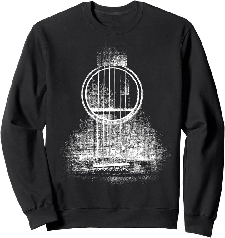 Vintage Akustik Gitarre Rock Musik Instrument Sweatshirt