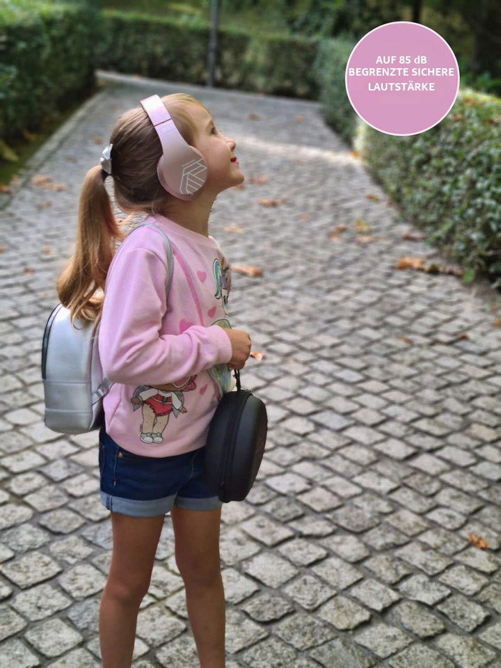Kinder Kopfhörer, PowerLocus KinderKopfhörer Bluetooth mit 85dB Lautstärkebegrenzung, Faltbar mit Tr