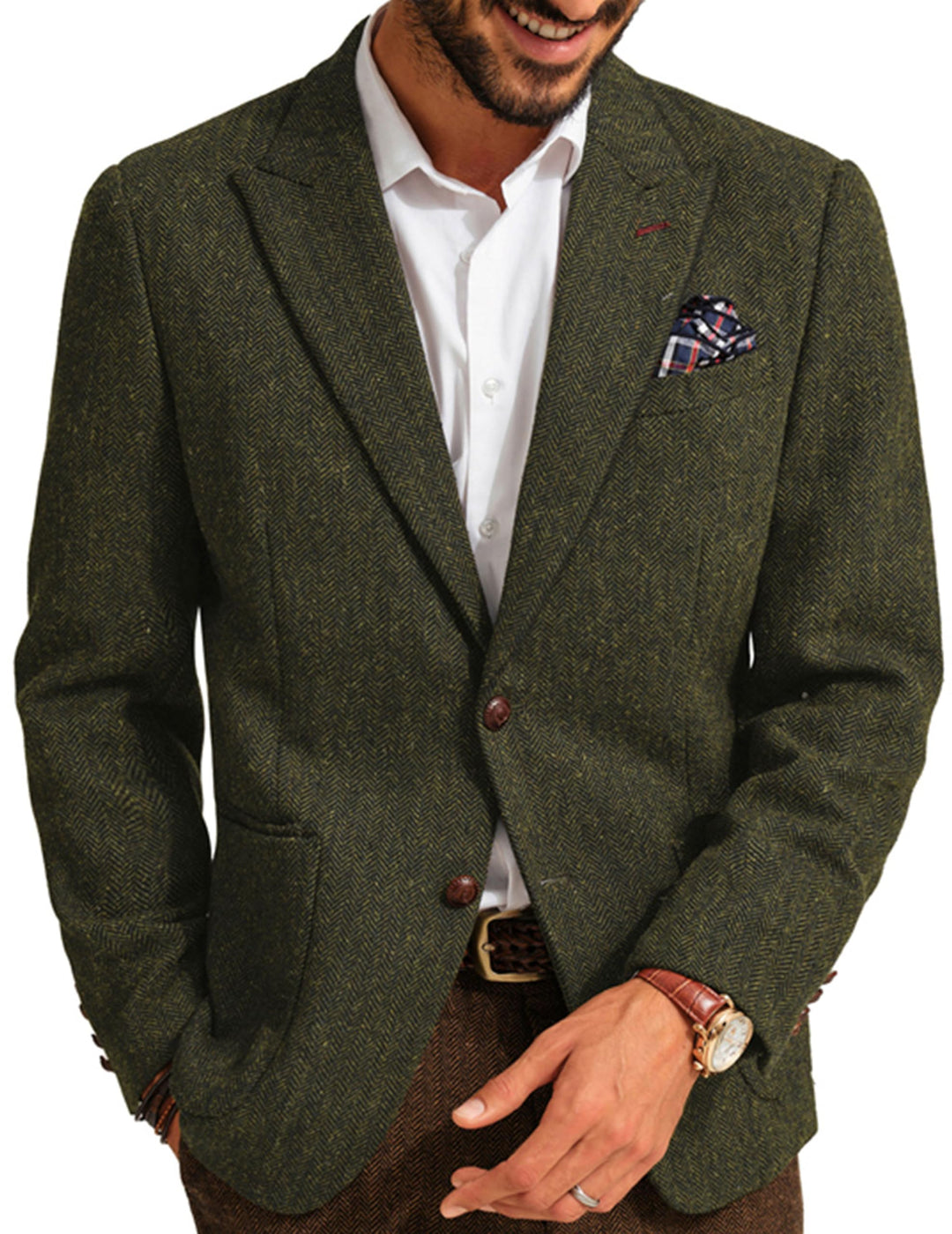 PJ PAUL JONES Sakko Herren Blazer Regular Fit British 2 Knöpfe Modern Business Jackett Blazer XXL Ar