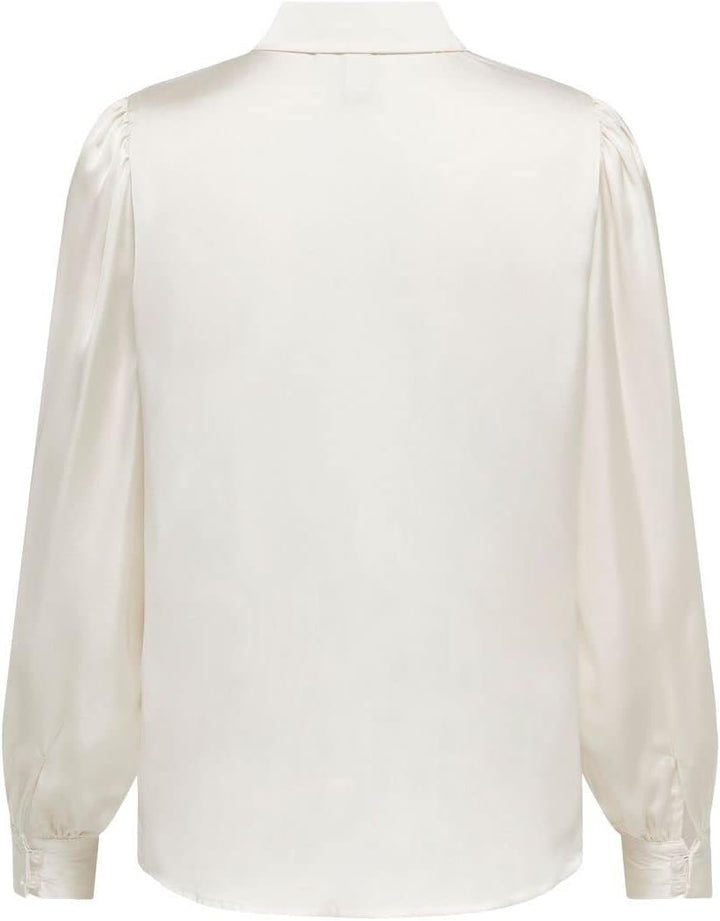 NAME IT Damen Onlzora Ls Puff Shirt Noos Wvn XS Macadamia, XS Macadamia