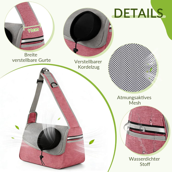 ALLSOPETS Hundetasche Tragetuch Hund Schultertasche Katzentragetasche Haustiere Tasche für Katzen un