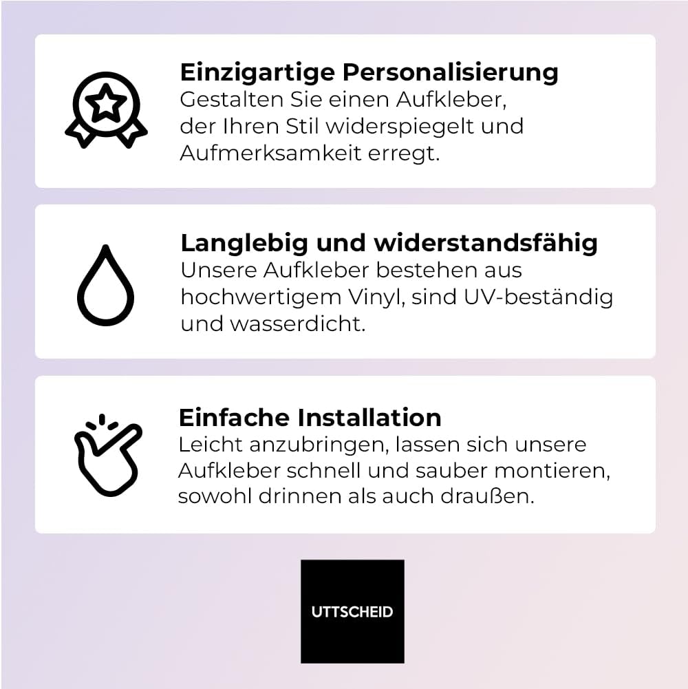 Öffnungszeiten Aufkleber für Schaufenster, personalisierbar (Design 1), Design 1