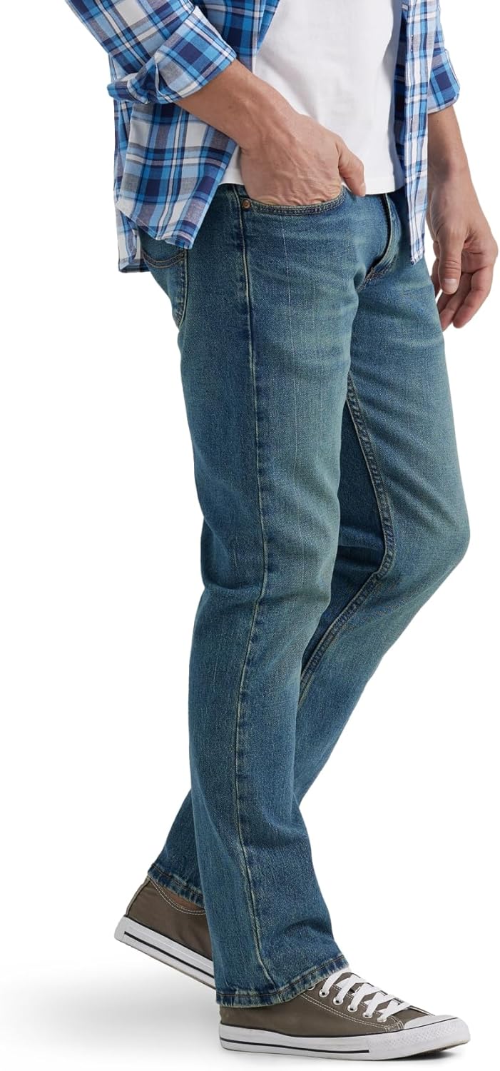 Lee Men's Legendary Slim Straight Leg Jean, Fuel, 38W x 36L
