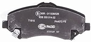 HELLA PAGID 8DB 355 014-321 Bremsbelagsatz - T1815 - Dicke/Stärke: 18.8mm - Bremssystem: Bosch - mit