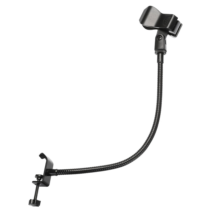 PATIKIL 18,5" Schwanenhals-Tischmikrofonständer, flexibler Arm-Tischmikrofonständer mit Clip, 3/8" b