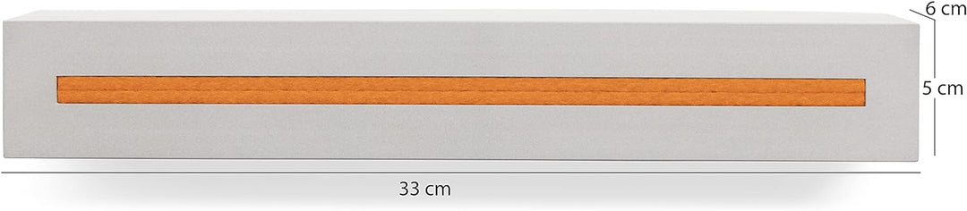 Buchenbusch urban design Schlüsselbrett mit Ablage aus Beton Light Edition 33x6x5 cm, Schlüsselboard