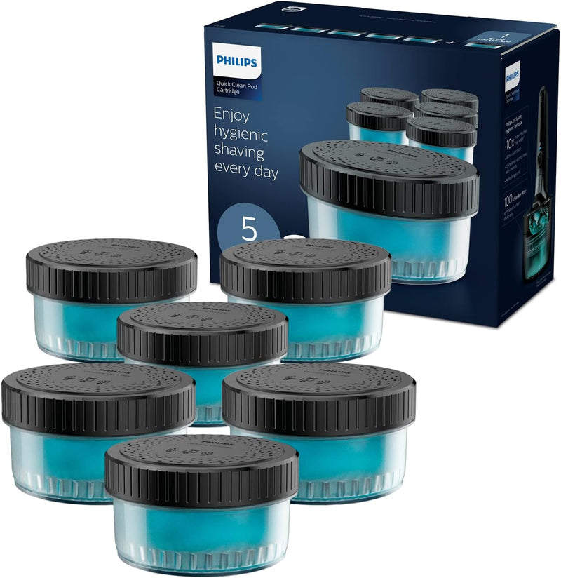 PHILIPS Quick Clean Reinigungskartusche (Modell CC16/50), 6 Stück (1er Pack) Sechser-Pack, Sechser-P