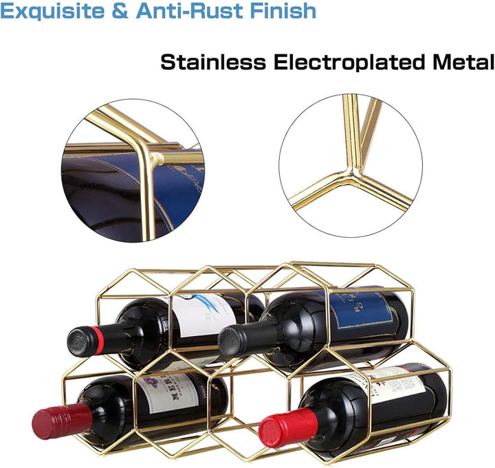 Weinregal Metall Freistehender, Freistehender Weinflaschenhalte, Tisch Weinregal, Arbeitsplatte Wein