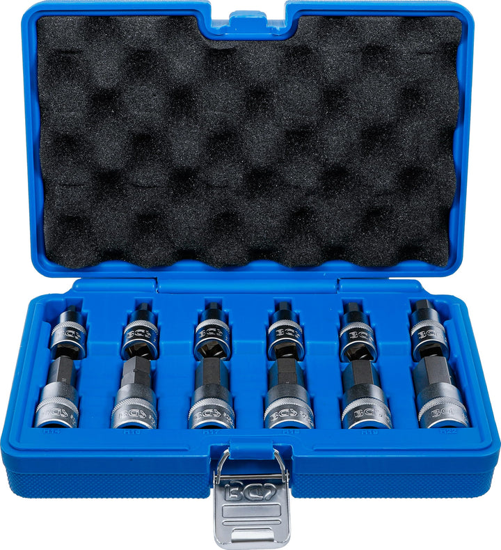 BGS 5052 | Bit-Einsatz-Satz | 12-tlg. | 12,5 mm (1/2") | Innensechskant 5 - 22 mm | CV-Stahl Single,