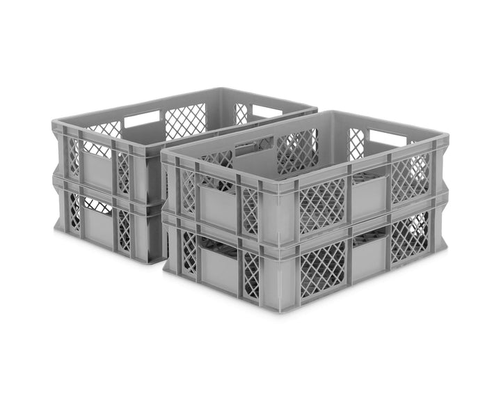 DIE BOX FABRIK 4er SET Bäckerkisten 600x400x150mm, Bäckerkiste, Brotkiste, Brotkörbe, Brötchenkiste,