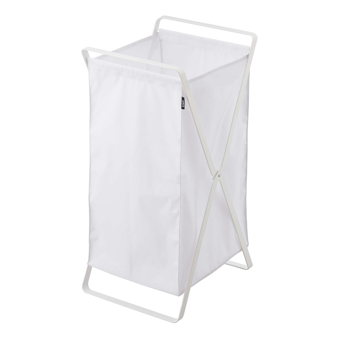 Laundry Basket - Tower - white Weiss, Weiss