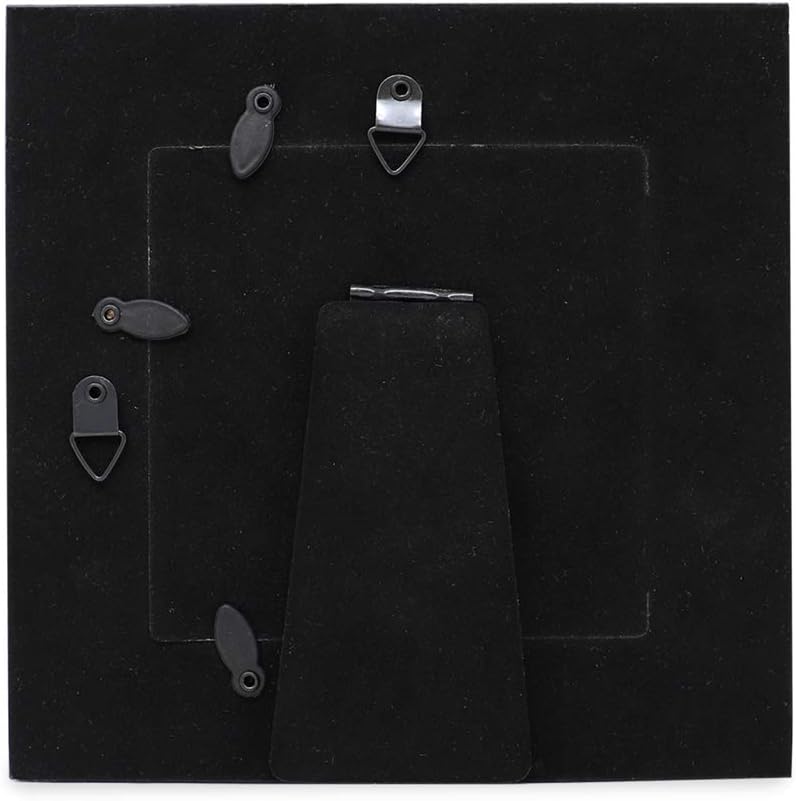Laura Ashley Bilderrahmen, 10,2 x 10,2 cm, champagnerfarben, klassischer Spiegelrahmen mit Perlenran