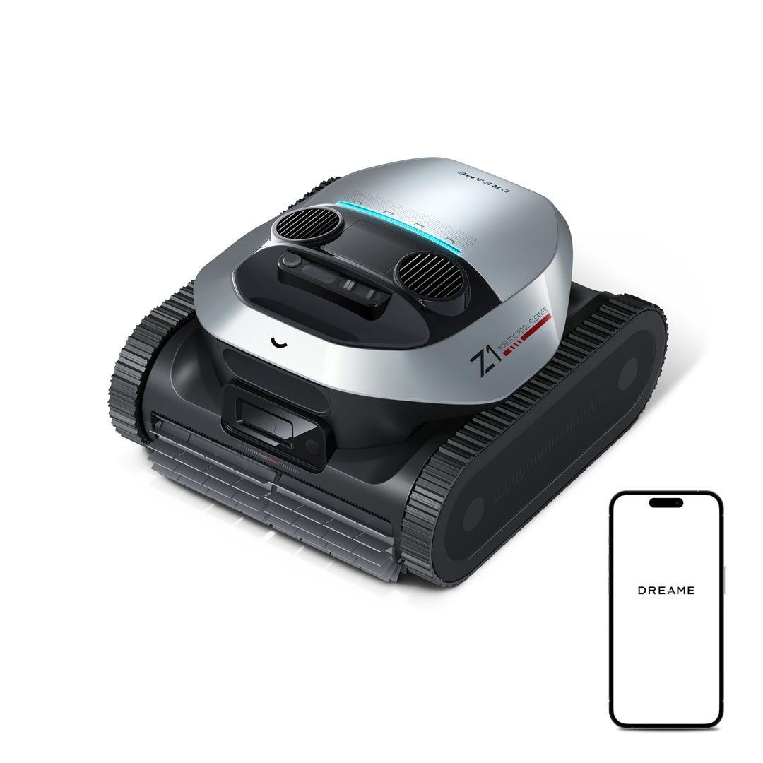 dreame Poolroboter Z1, Poolroboter Boden und Wand, 30,000 LPH, 240 Min. Akkulaufzeit, Hightech-Poole