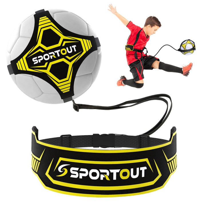 Sportout Fussball/Volleyball/Rugby Kick Throw Trainer Solo Fussball Trainingszubehör Kinder Fussball