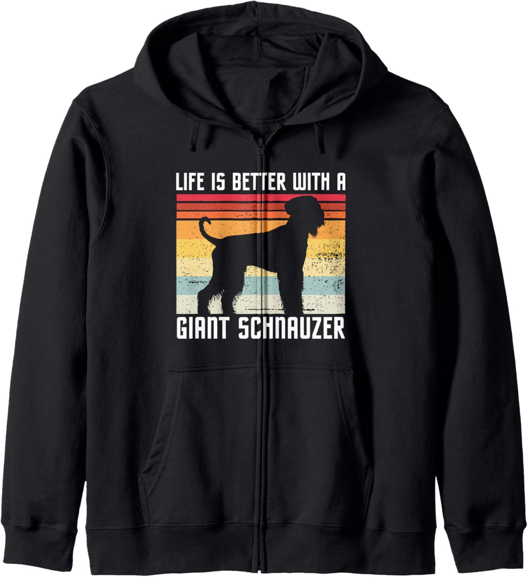 Giant Schnauzer Riesenschnauzer Hunde Hundebesitzer Geschenk Kapuzenjacke