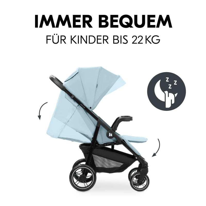 hauck Buggy Shop N Care für Kinder ab Geburt bis 22 kg mit Liegefunktion, Getränkehalter und Snack T