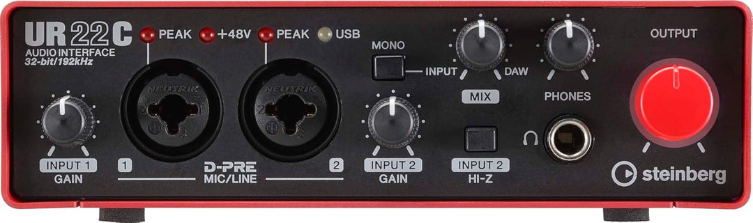 Steinberg UR22C USB 3.0 Audio-Interface, inklusive Cubase AI, Cubasis LE und Steinberg Plus Software