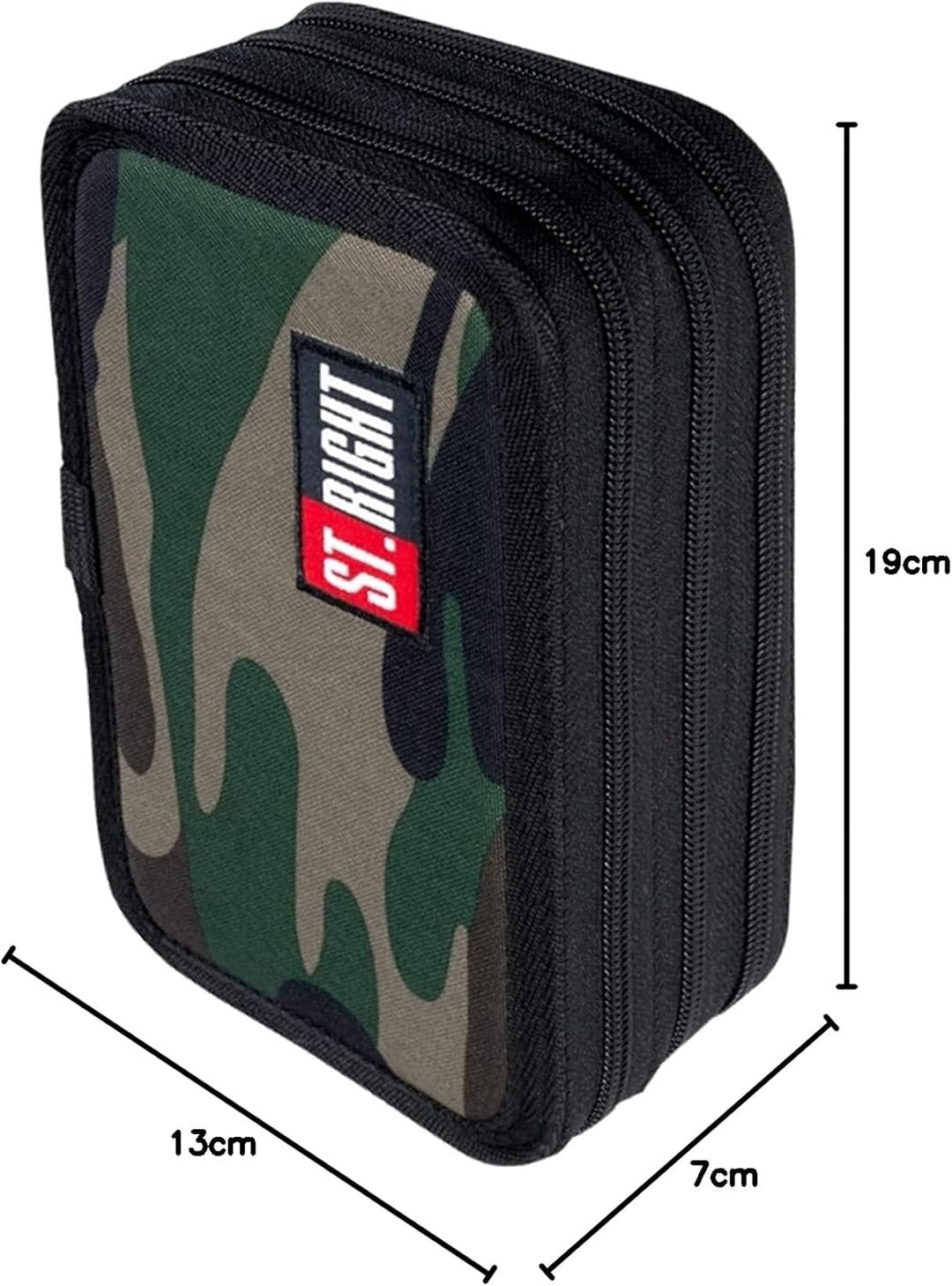 Goldkids St. Right XXL Federtasche Federmappe Federmäppchen 46-teilig gefüllte Schüleretui 3-stöckig