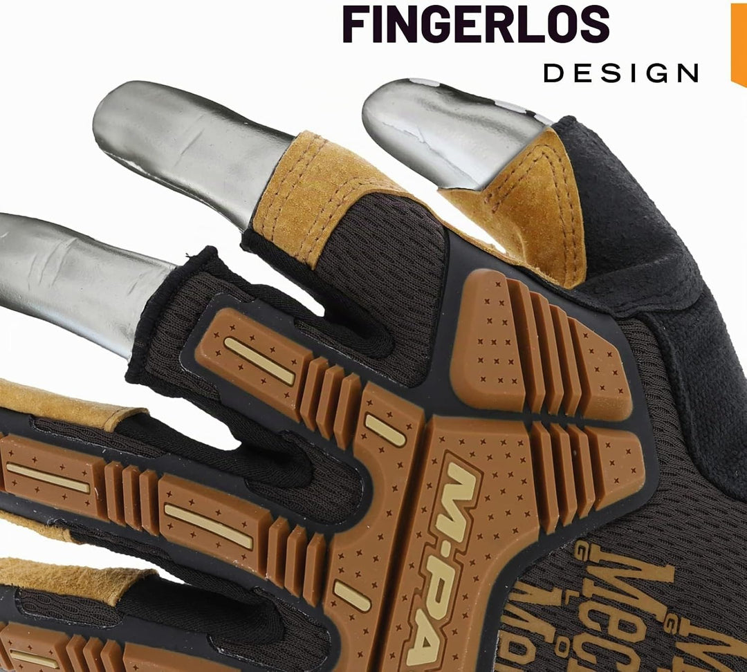 Mechanix Herren Lfr-75-010 Handschuhe, Braun/Schwarz, L (1er Pack) EU, L (1er Pack)