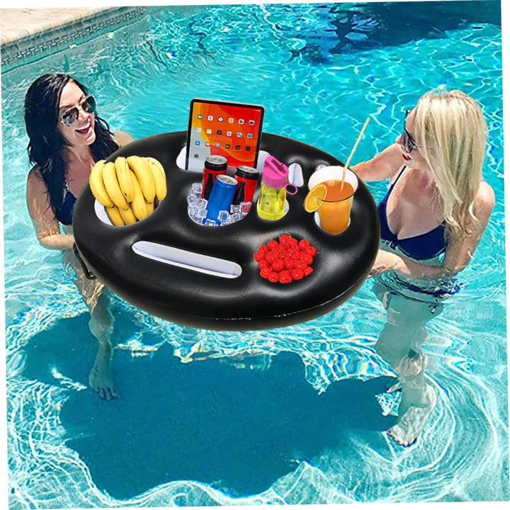 Getränkehalter Pool PVC Aufblasbares Tablett Wasserversorgung Aufblasbarer Getränkebecherhalter Pool