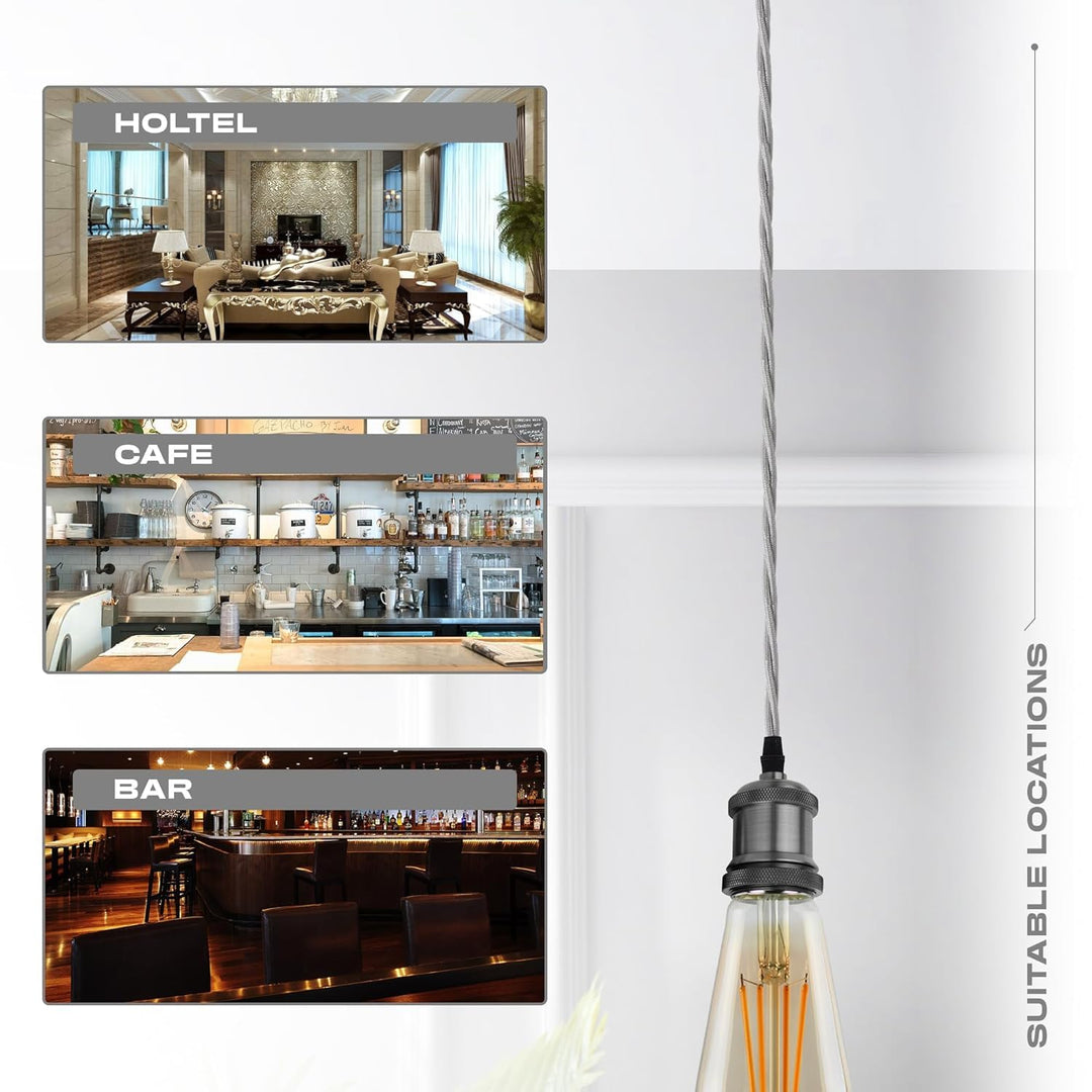 LEDSone 10 Meter 0,75 mm 3-adriges gedrehtes italienisches Seidenkabel Gold - Antikes gewebtes Flexk