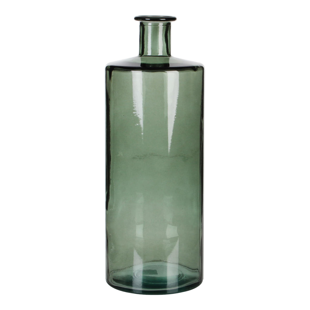 Mica decorations Guan Flasche/Vase, Glas, grau, H. 40 cm D. 15 cm H. 40 cm D. 15 cm Grau, H. 40 cm D