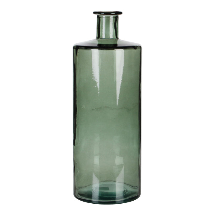 Mica decorations Guan Flasche/Vase, Glas, grau, H. 40 cm D. 15 cm H. 40 cm D. 15 cm Grau, H. 40 cm D