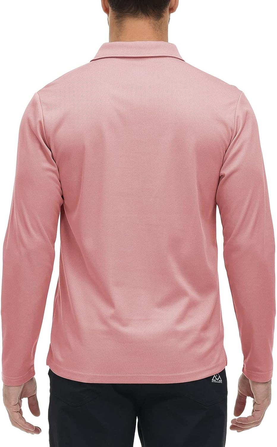 donhobo Poloshirt Herren Langarm Golf Shirts Atmungsaktiv Schnelltrocknend Army Polo T-Shirts Outdoo