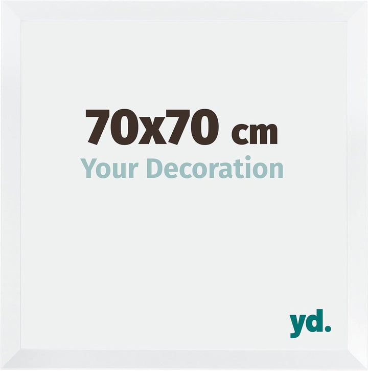 yd. Your Decoration - Bilderrahmen 70,00x70,00 cm - Bilderrahmen aus MDF mit Acrylglas - Antireflex