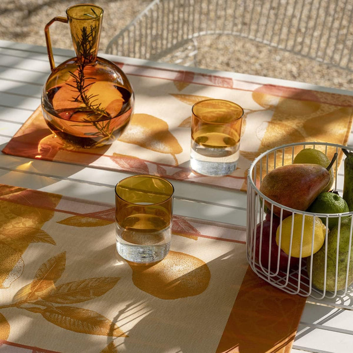 Le Jacquard Francais 27414 (2er Set) Beschichtete Tischset Arrière-pays Melon 50X36 cm Baumwolle