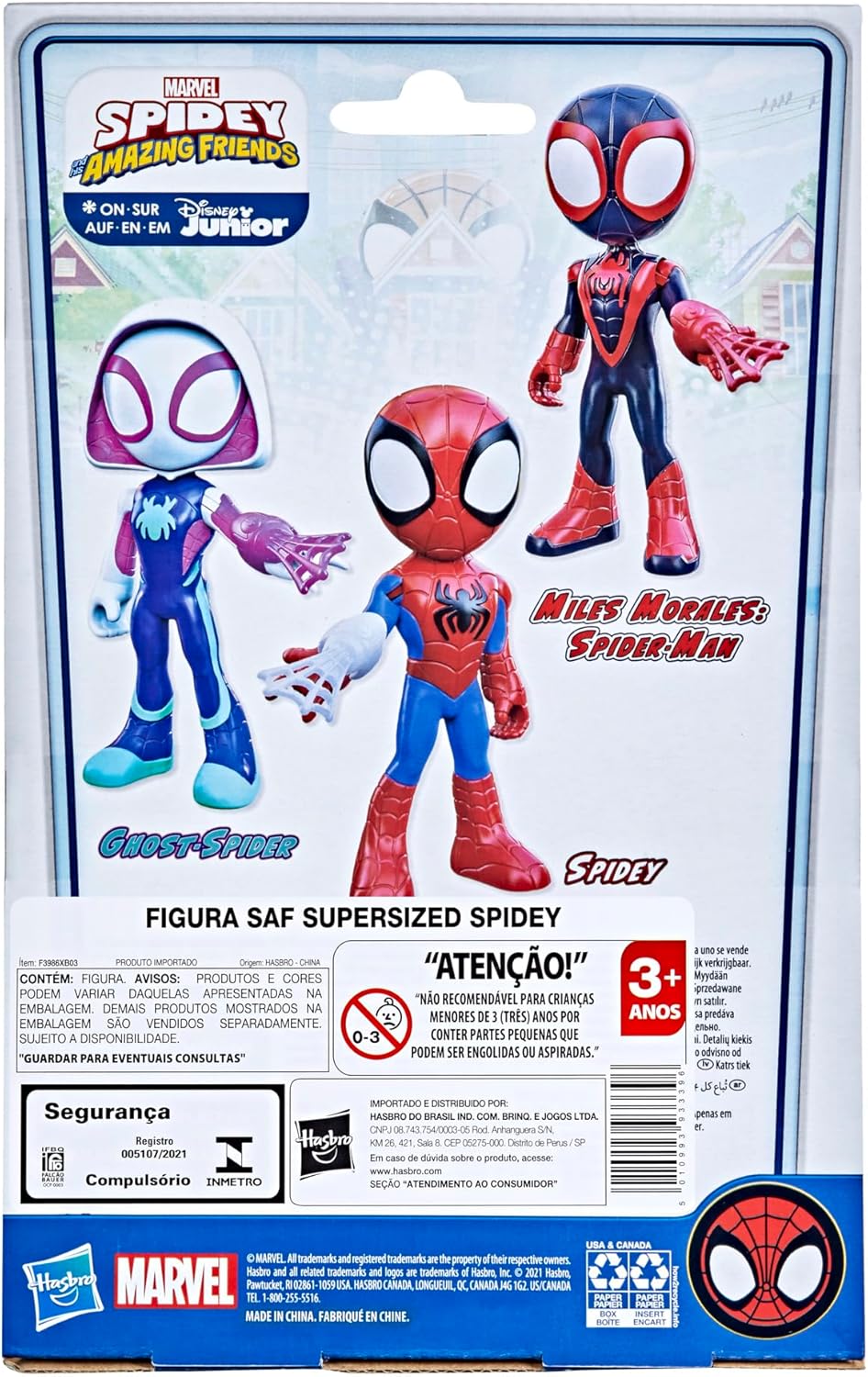 Spidey and his Amazing Friends Hasbro Marvel Supersized Spidey Actionfigur, Vorschule Superheld Spie