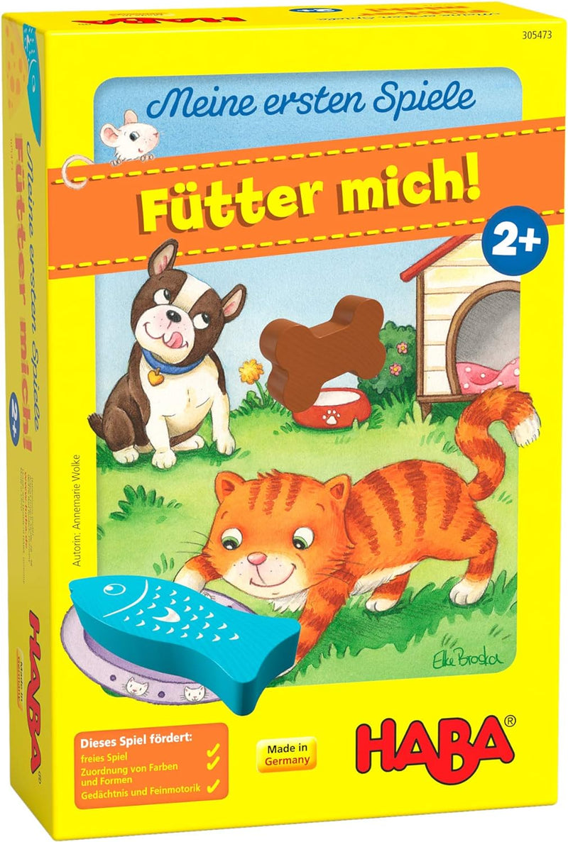 Haba 4983 - Meine ersten Spiele Fische Angeln, ab 2 Jahren & 305473 - Meine ersten Spiele – Fütter M