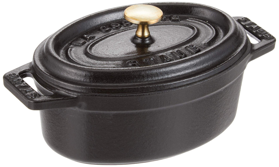 Staub 40500-111-0 Mini Cocotte, Gusseisen, schwarz, 11 cm Schwarz 11 cm, Schwarz 11 cm